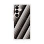 プレミアムスクエアケース with SnapMag［ Middle Stripe - Black ］
