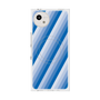 プレミアムスクエアケース with SnapMag［ Middle Stripe - Blue ］