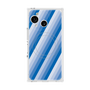 プレミアムスクエアケース with SnapMag［ Middle Stripe - Blue ］