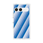 プレミアムスクエアケース with SnapMag［ Middle Stripe - Blue ］