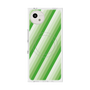 プレミアムスクエアケース with SnapMag［ Middle Stripe - Green ］