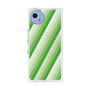 プレミアムスクエアケース with SnapMag［ Middle Stripe - Green ］