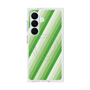 プレミアムスクエアケース with SnapMag［ Middle Stripe - Green ］