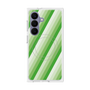 プレミアムスクエアケース with SnapMag［ Middle Stripe - Green ］