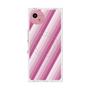 プレミアムスクエアケース with SnapMag［ Middle Stripe - Pink ］
