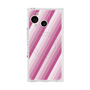 プレミアムスクエアケース with SnapMag［ Middle Stripe - Pink ］