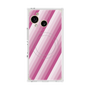 プレミアムスクエアケース with SnapMag［ Middle Stripe - Pink ］