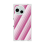プレミアムスクエアケース with SnapMag［ Middle Stripe - Pink ］