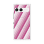 プレミアムスクエアケース with SnapMag［ Middle Stripe - Pink ］