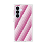 プレミアムスクエアケース with SnapMag［ Middle Stripe - Pink ］