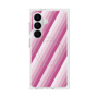 プレミアムスクエアケース with SnapMag［ Middle Stripe - Pink ］