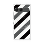 プレミアムスクエアケース with SnapMag［ Big Stripe - Black × Gray ］