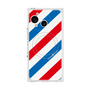 プレミアムスクエアケース with SnapMag［ Big Stripe - Red × Blue ］