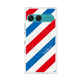 プレミアムスクエアケース with SnapMag［ Big Stripe - Red × Blue ］