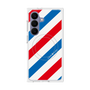プレミアムスクエアケース with SnapMag［ Big Stripe - Red × Blue ］