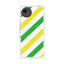プレミアムスクエアケース with SnapMag［ Big Stripe - Green × Yellow ］