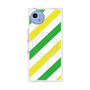 プレミアムスクエアケース with SnapMag［ Big Stripe - Green × Yellow ］