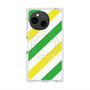 プレミアムスクエアケース with SnapMag［ Big Stripe - Green × Yellow ］
