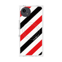 プレミアムスクエアケース with SnapMag［ Big Stripe - Red × Black ］
