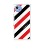 プレミアムスクエアケース with SnapMag［ Big Stripe - Red × Black ］