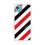 プレミアムスクエアケース with SnapMag［ Big Stripe - Red × Black ］