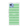プレミアムスクエアケース with SnapMag［ Small Border - Green ］
