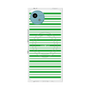 プレミアムスクエアケース with SnapMag［ Small Border - Green ］
