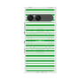 プレミアムスクエアケース with SnapMag［ Small Border - Green ］