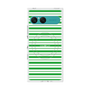 プレミアムスクエアケース with SnapMag［ Small Border - Green ］