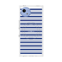 プレミアムスクエアケース with SnapMag［ Small Border - Navy ］