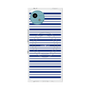 プレミアムスクエアケース with SnapMag［ Small Border - Navy ］