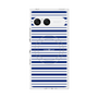 プレミアムスクエアケース with SnapMag［ Small Border - Navy ］