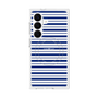 プレミアムスクエアケース with SnapMag［ Small Border - Navy ］