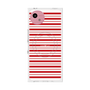 プレミアムスクエアケース with SnapMag［ Small Border - Red ］