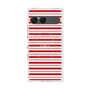 プレミアムスクエアケース with SnapMag［ Small Border - Red ］