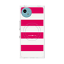 プレミアムスクエアケース with SnapMag［ Big Border - Pink ］
