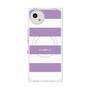 プレミアムスクエアケース with SnapMag［ Big Border - Purple ］
