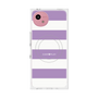 プレミアムスクエアケース with SnapMag［ Big Border - Purple ］