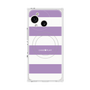 プレミアムスクエアケース with SnapMag［ Big Border - Purple ］