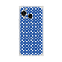 プレミアムスクエアケース with SnapMag［ Small Dot - Blue ］