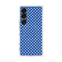 プレミアムスクエアケース with SnapMag［ Small Dot - Blue ］