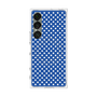 プレミアムスクエアケース with SnapMag［ Small Dot - Blue ］