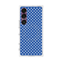 プレミアムスクエアケース with SnapMag［ Small Dot - Blue ］