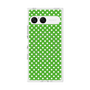 プレミアムスクエアケース with SnapMag［ Small Dot - Green ］