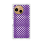 プレミアムスクエアケース with SnapMag［ Small Dot - Purple ］