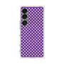 プレミアムスクエアケース with SnapMag［ Small Dot - Purple ］