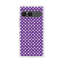 プレミアムスクエアケース with SnapMag［ Small Dot - Purple ］