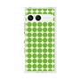 プレミアムスクエアケース with SnapMag［ Big Dot - Green ］