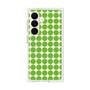 プレミアムスクエアケース with SnapMag［ Big Dot - Green ］