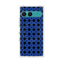 プレミアムスクエアケース with SnapMag［ Shower Dot - Blue ］